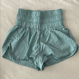 FP Movement by Free People Aqua High-Waisted Shorts